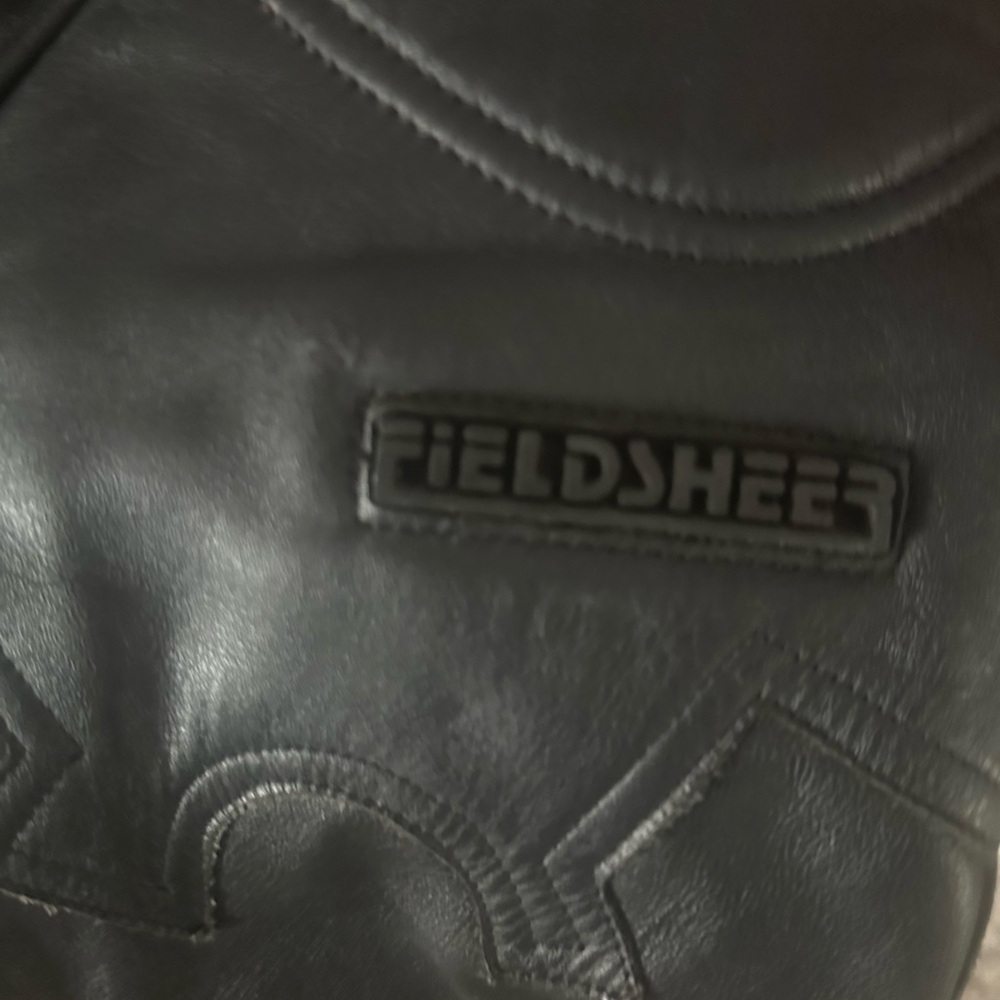 Female leather motorcycle jacket